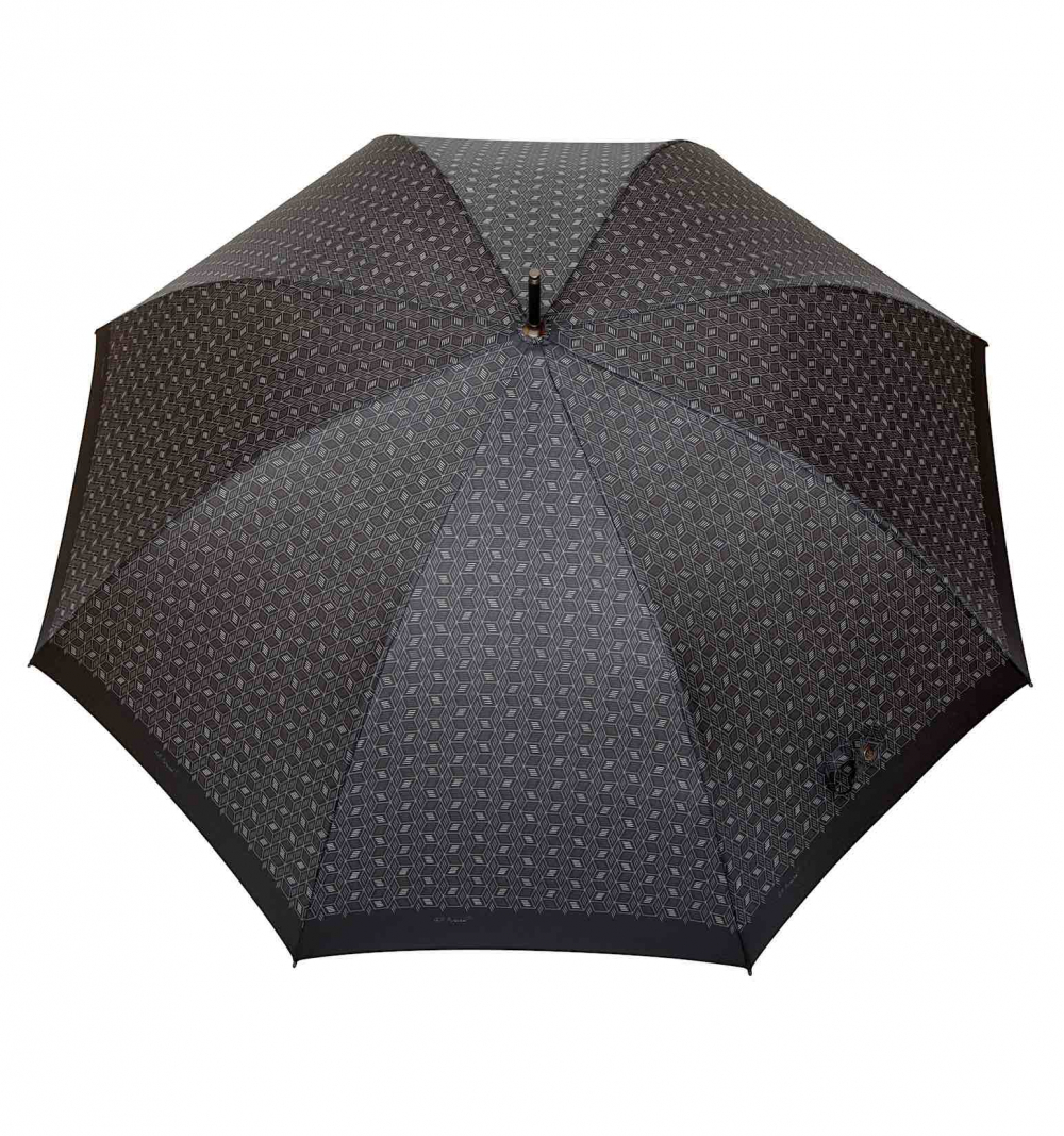 Parasol Męski Długi Klasyczny ze Wzorem - Mozaika 3D